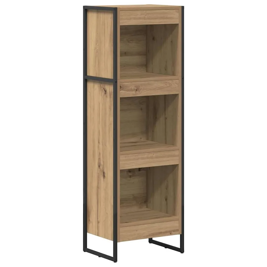 Bibliothèque 40 x 30 x 121 cm Bois d'ingénierie Chêne artisan - 2