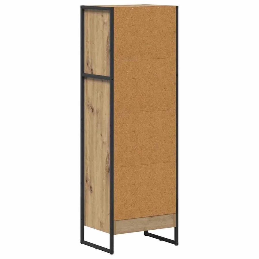 Bibliothèque 40 x 30 x 121 cm Bois d'ingénierie Chêne artisan - 7