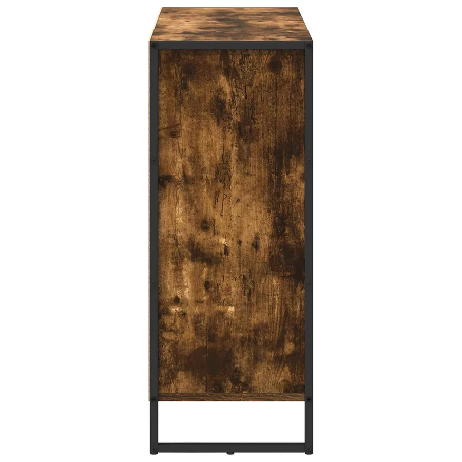 Meuble d'appoint Chêne Fumé 96,5 x 30 x 75 cm Bois d'ingénierie - 7