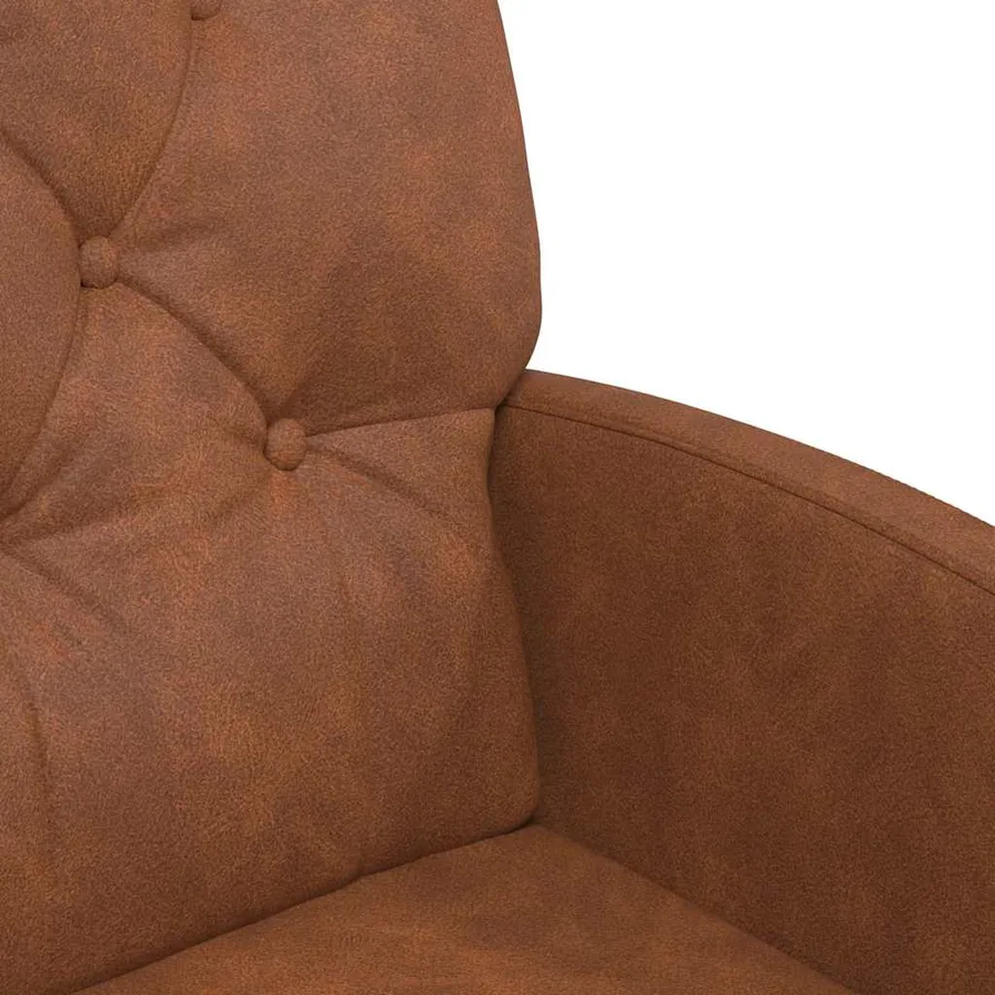 Chaises de Salle à Manger avec Roues 2 pcs Marron Faux cuir - 7