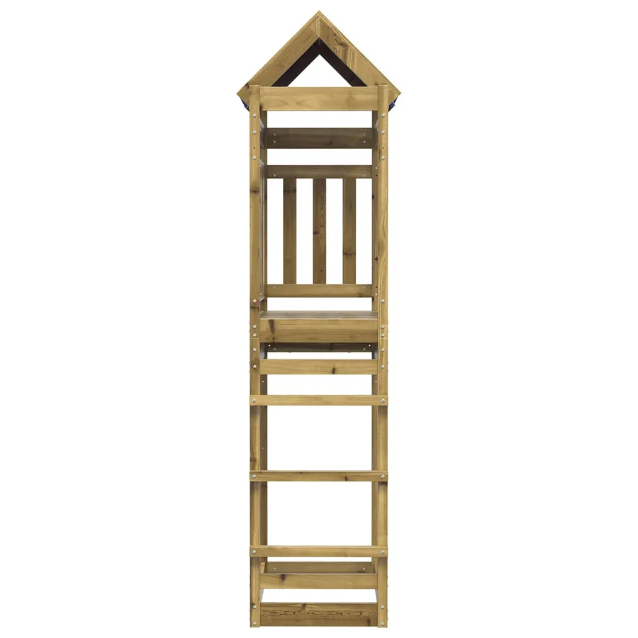 Tour de jeu Marron 85 x 52,5 x 239 cm Bois solide imprégné - 3