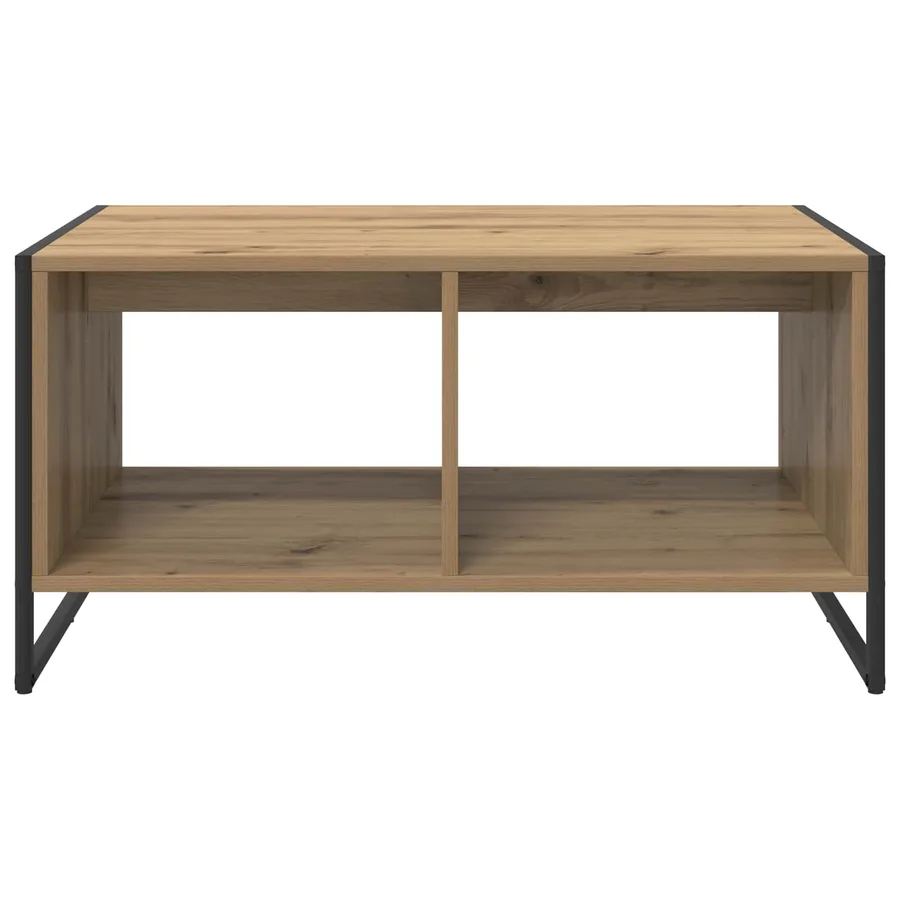 Table basse Chêne artisan 80 x 50 x 40 cm Bois d'ingénierie - 5