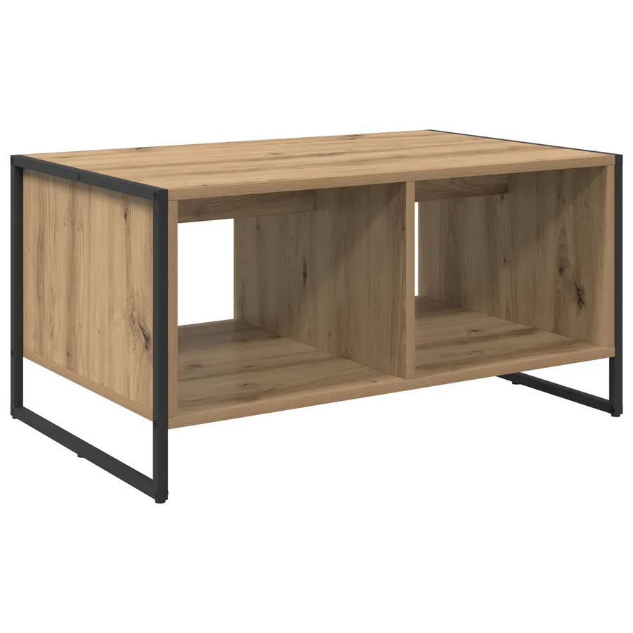 Table basse Chêne artisan 80 x 50 x 40 cm Bois d'ingénierie - 7