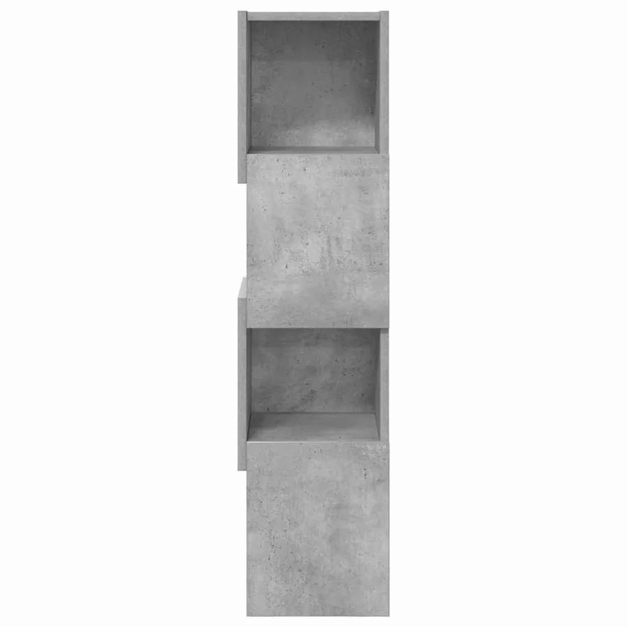 Meuble d'angle Gris béton 25,5x25x102cm Bois d'ingénierie - 5