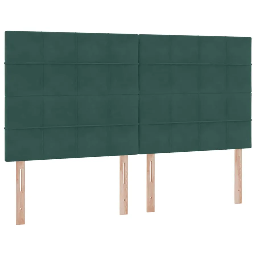 Lit de rangement LED avec matelas Vert foncé 180 x 200 cm - 8