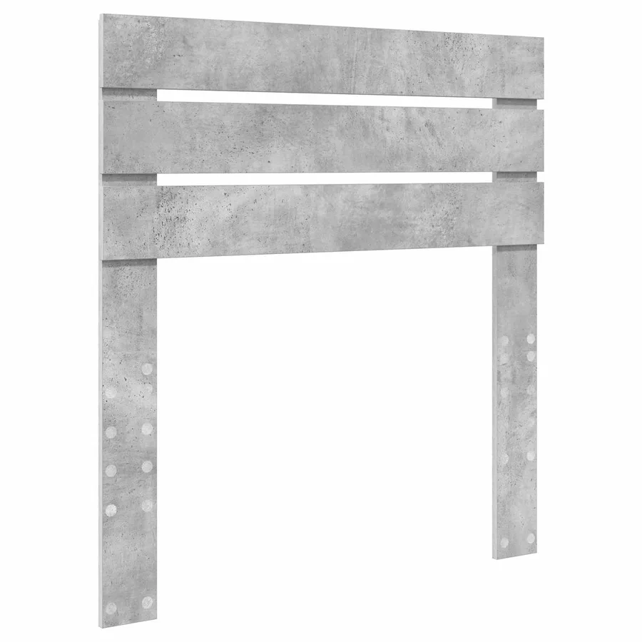 Cadre de lit Gris Béton 100 x 200 cm Pin massif - 6