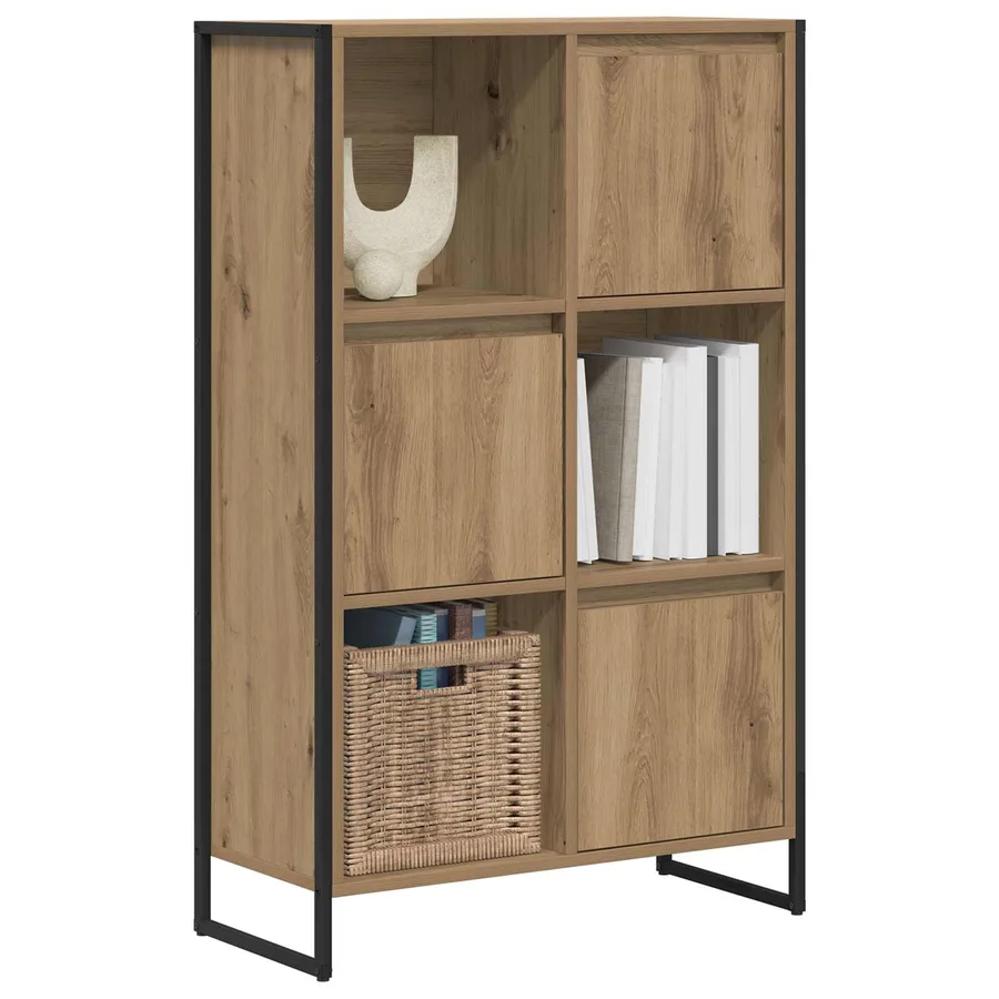 Bibliothèque 68 x 30 x 108.5 cm Bois d'ingénierie Chêne artisan - 3