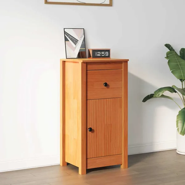 Buffet Brun cire 39 x 34,5 x 80 cm Pin massif