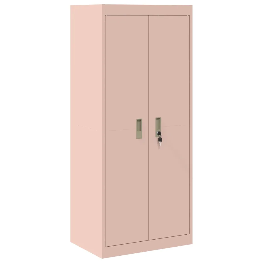 Armoire de rangement Rose 60 x 40 x 140 cm Acier - 2