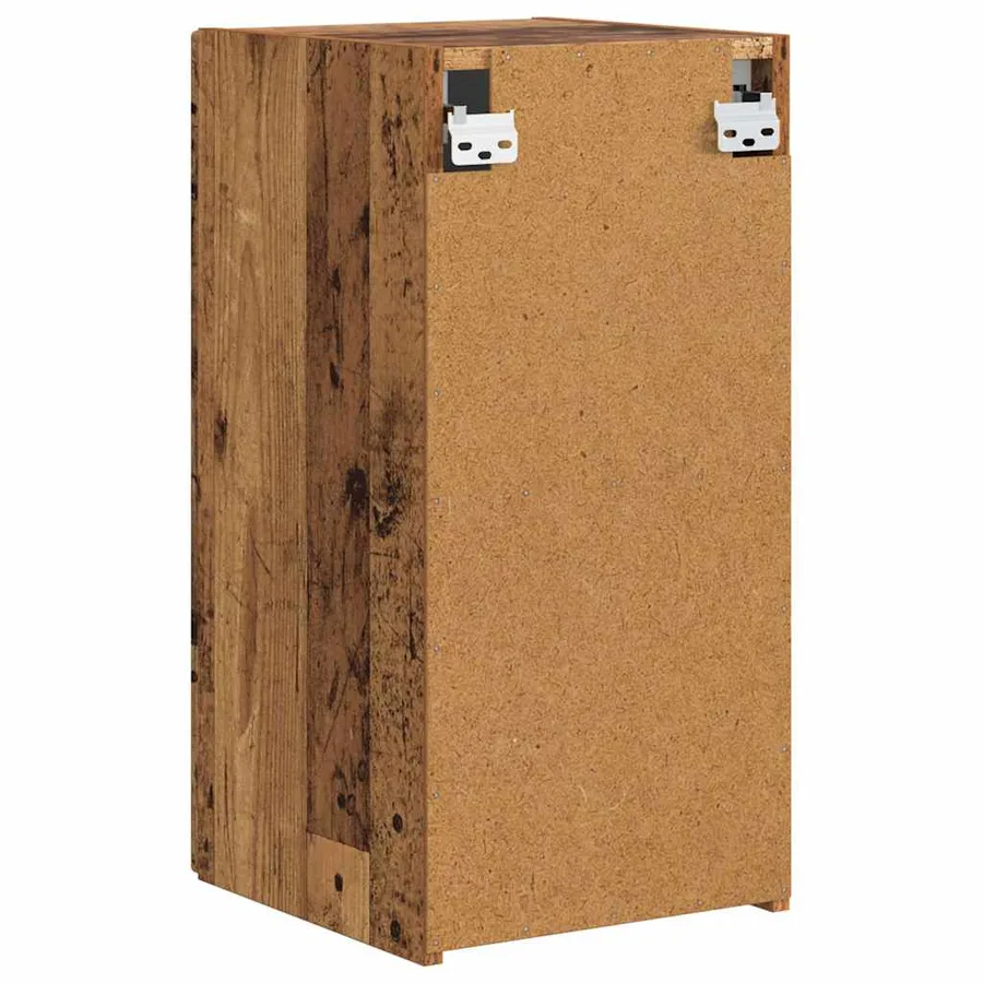 Meuble TV mural Montage mural 2 pcs Bois Ancien 30 x 31 x 60 cm - 9