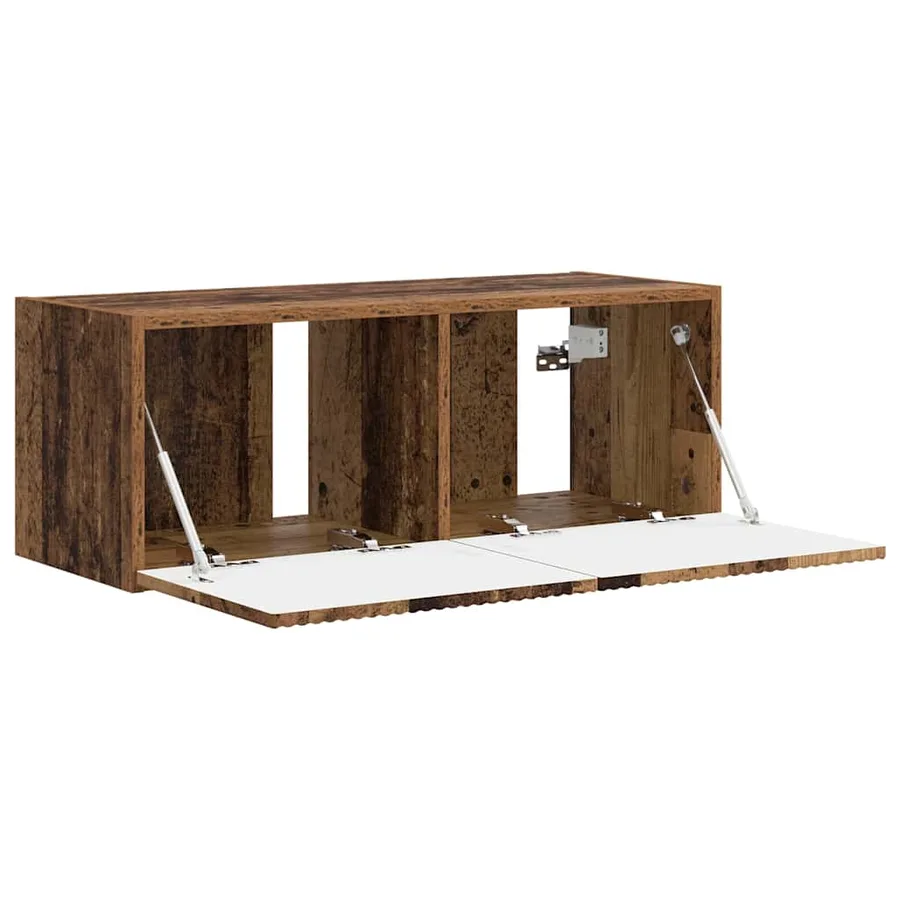 Meuble TV mural Montage mural Bois Ancien 78,5 x 31 x 29,5 cm - 5