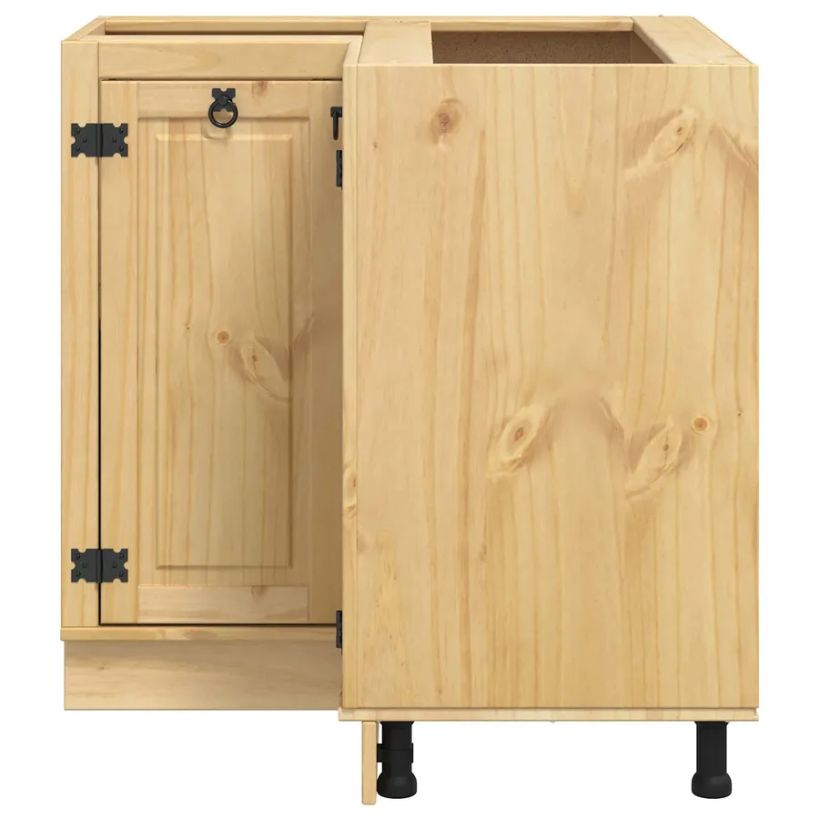 Armoire SKI Brun Miel 80 x 80 x 81 cm Pin massif - 6