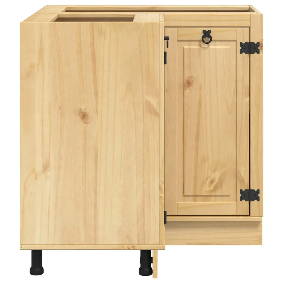 Armoire SKI Brun Miel 80 x 80 x 81 cm Pin massif - 7