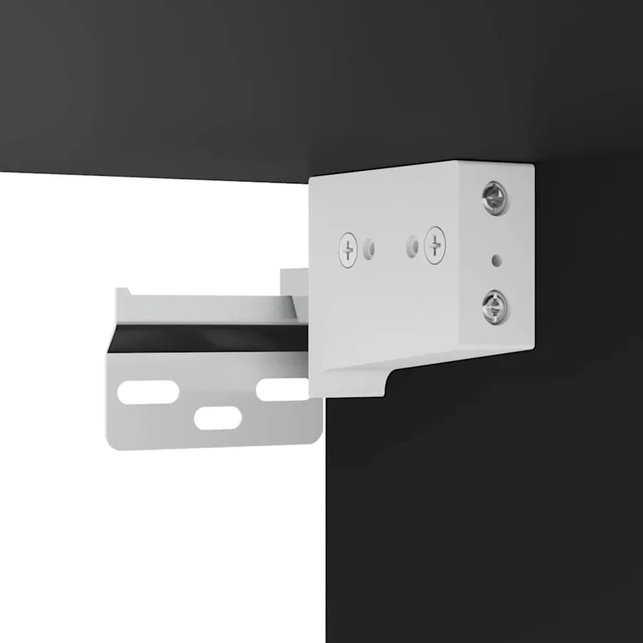 Meuble TV mural Noir 30 x 31 x 60 cm Bois d'ingénierie - 11