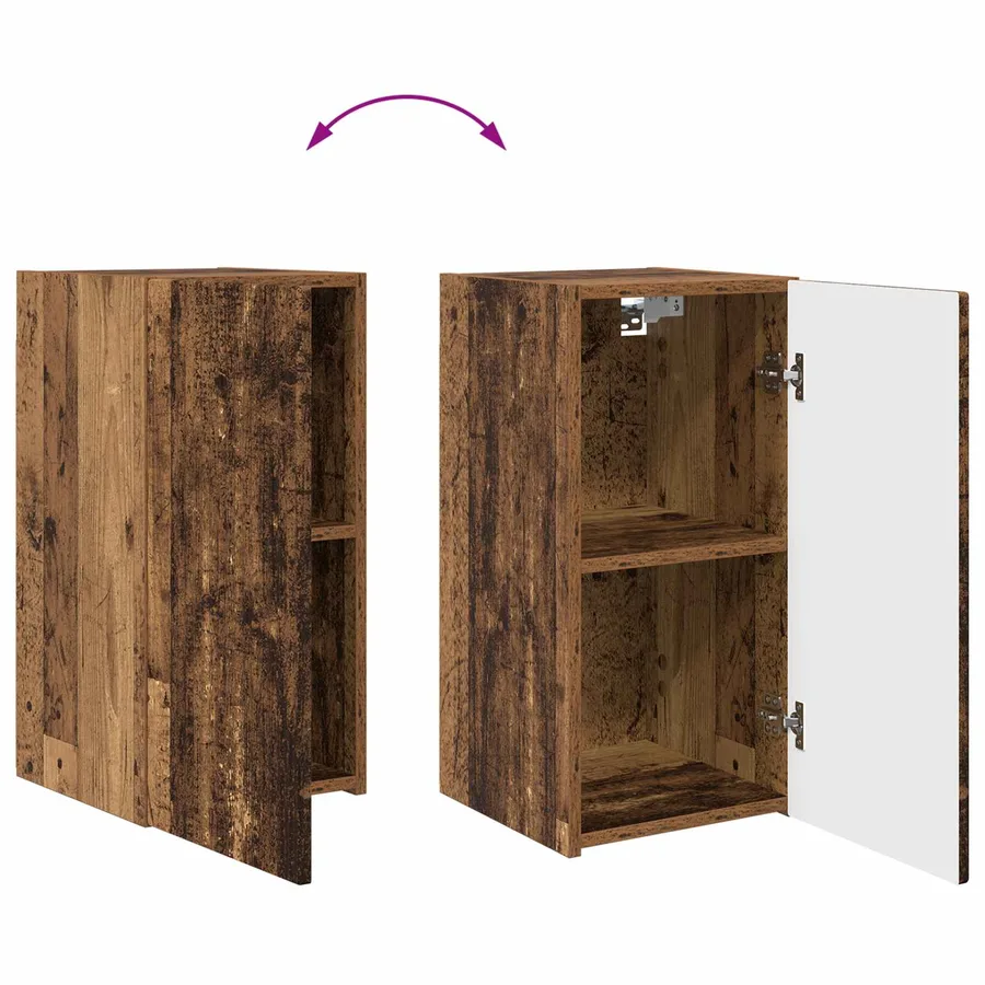 Ensemble meuble TV 2 pcs Bois ancien Bois d'ingénierie - 11