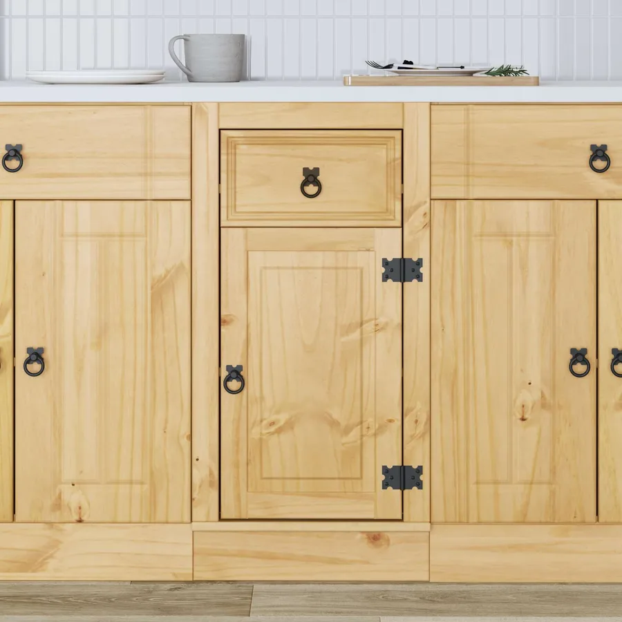 Armoire SKI Brun Miel 40 x 46 x 81,5 cm Pin massif - 4