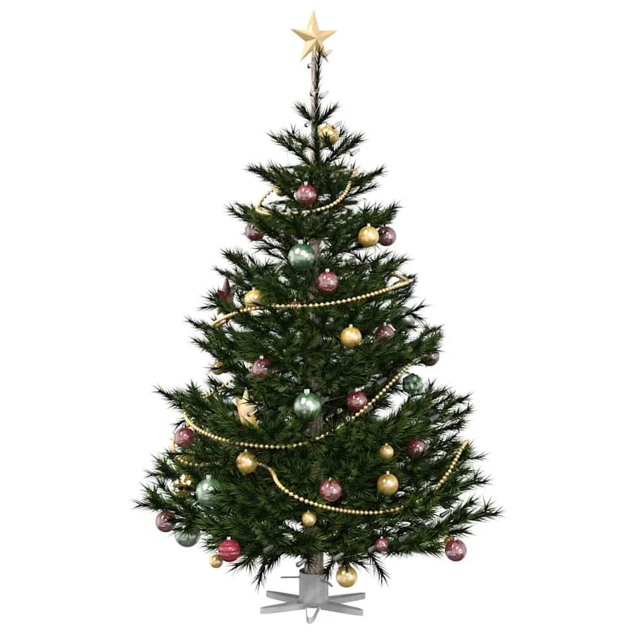 Pied de Sapin de Noël 1.73 Blanc 50 x 50 x 15,5 cm Acier - 3