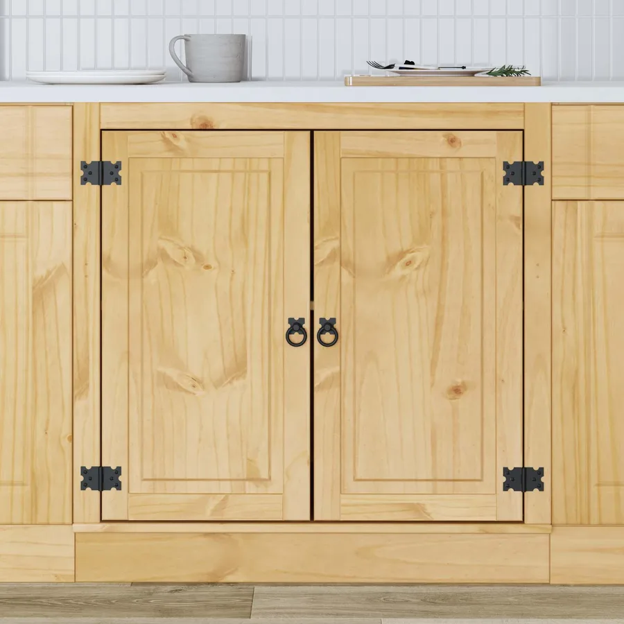 Armoire SKI Brun Miel 80 x 46 x 81,5 cm Pin massif - 4