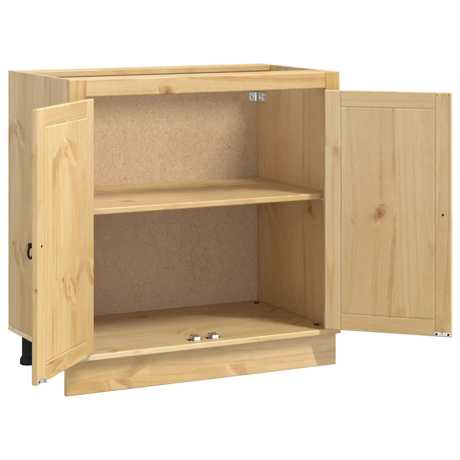 Armoire SKI Brun Miel 80 x 46 x 81,5 cm Pin massif - 5