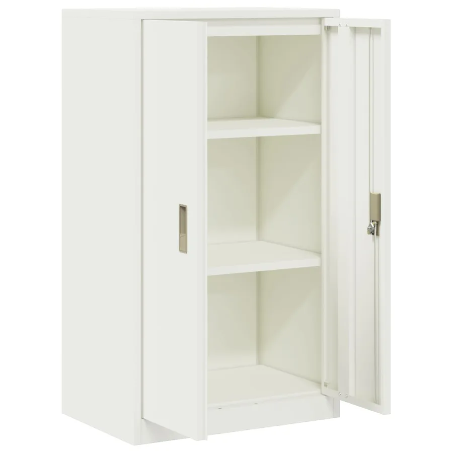 Armoire de rangement Blanc 60 x 40 x 105 cm Acier - 5