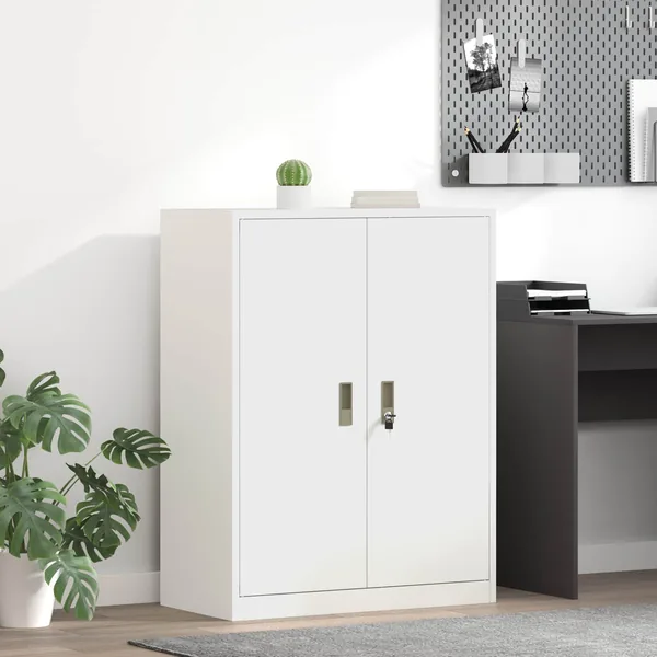 Armoire de rangement Blanc 80 x 40 x 105 cm Acier