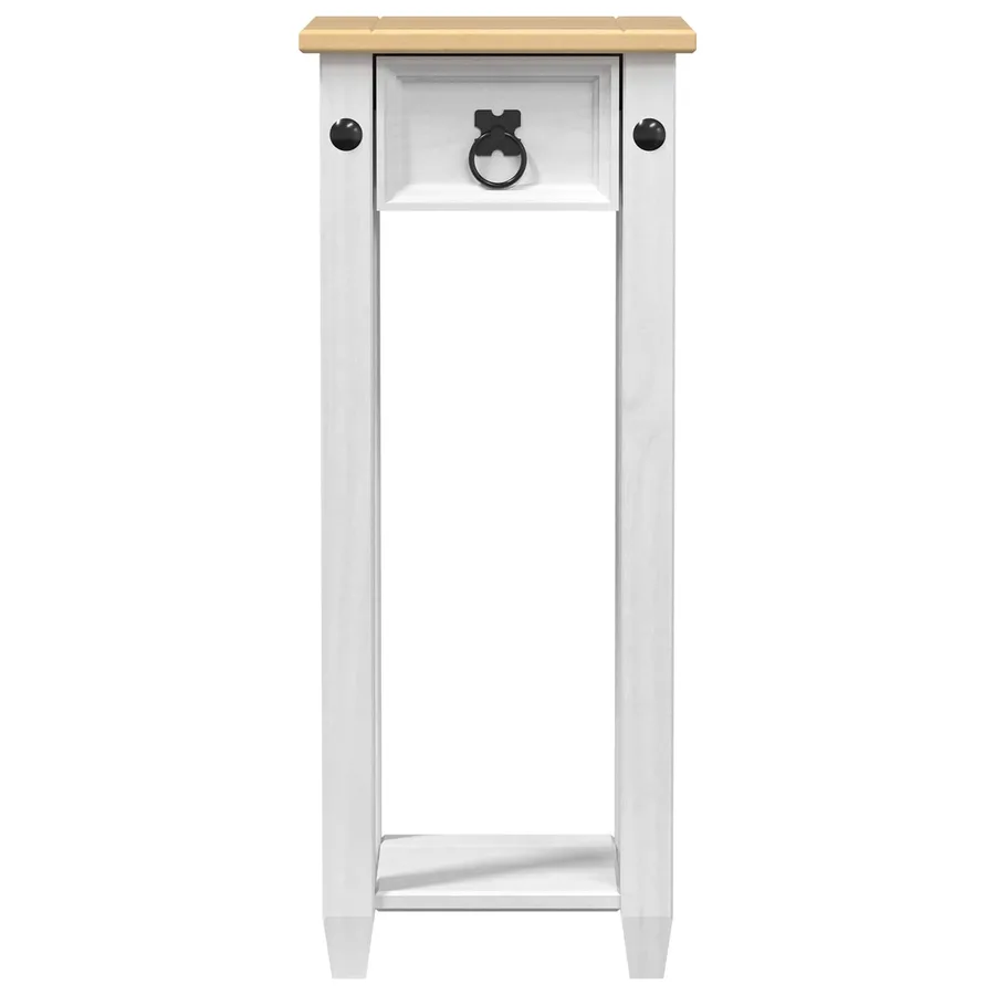 Support de Plante Blanc 30 x 30 x 73 cm Pin massif - 4