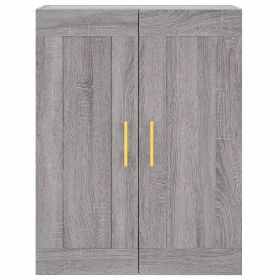 Buffet haut Sonoma gris 69,5x34x180 cm Bois d'ingénierie - 6