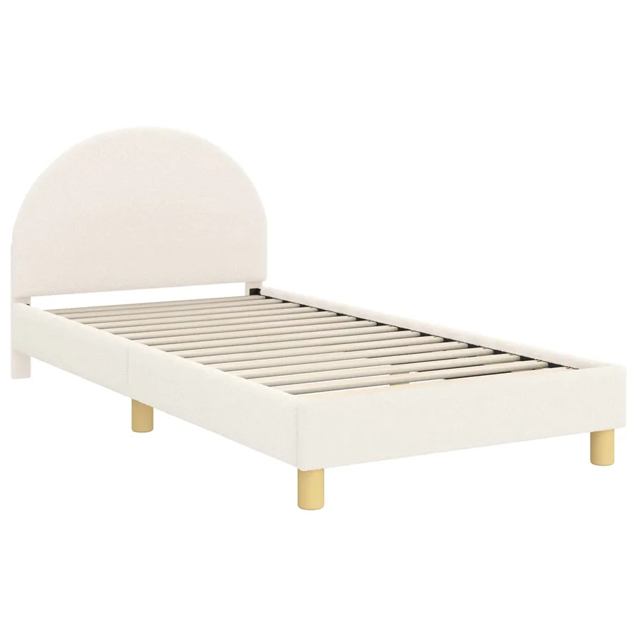 Cadre de lit pour enfants avec tête de lit Crème 80 x 200 cm - 4