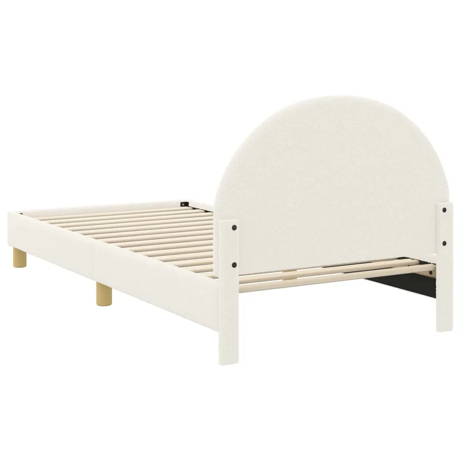 Cadre de lit pour enfants avec tête de lit Crème 80 x 200 cm - 7