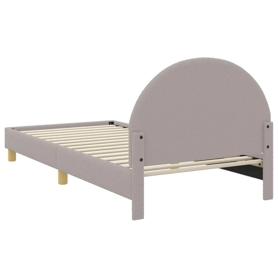 Cadre de lit pour enfants avec tête de lit Gris clair 80x200 cm - 6