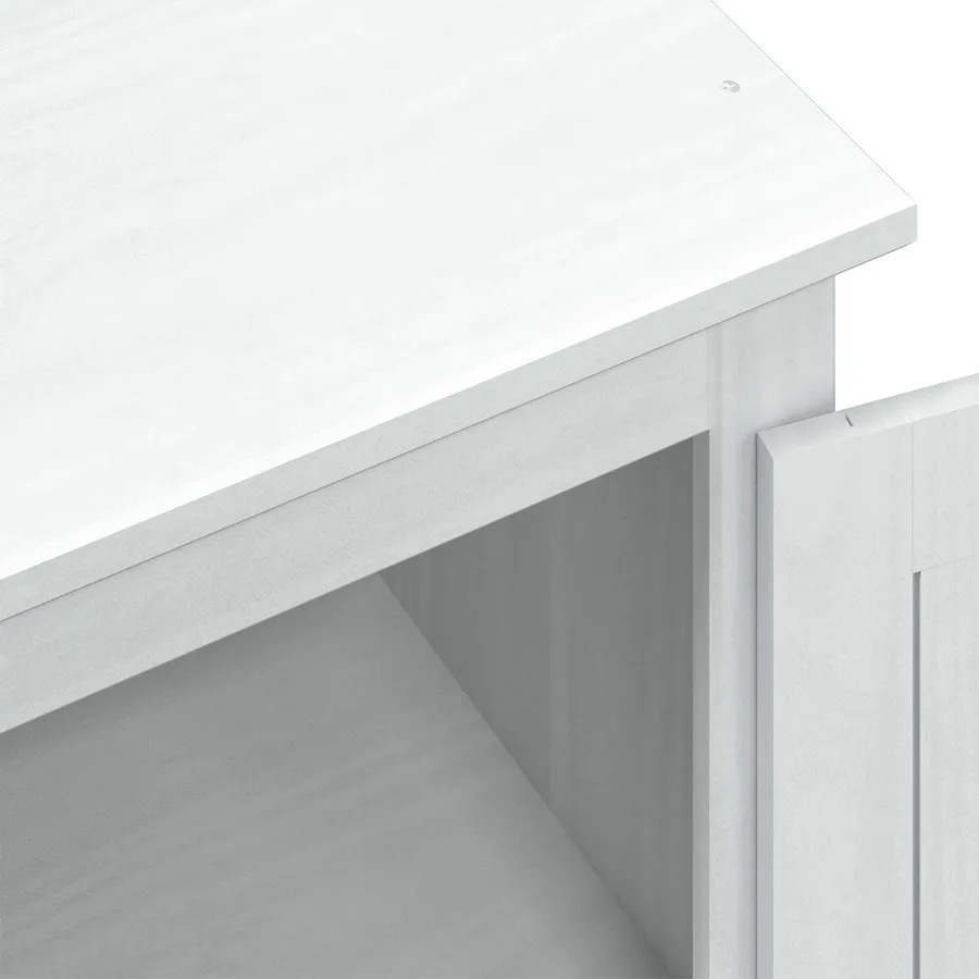 Armoires avec tiroir Blanc 55 x 50 x 170 cm Pin massif - 7
