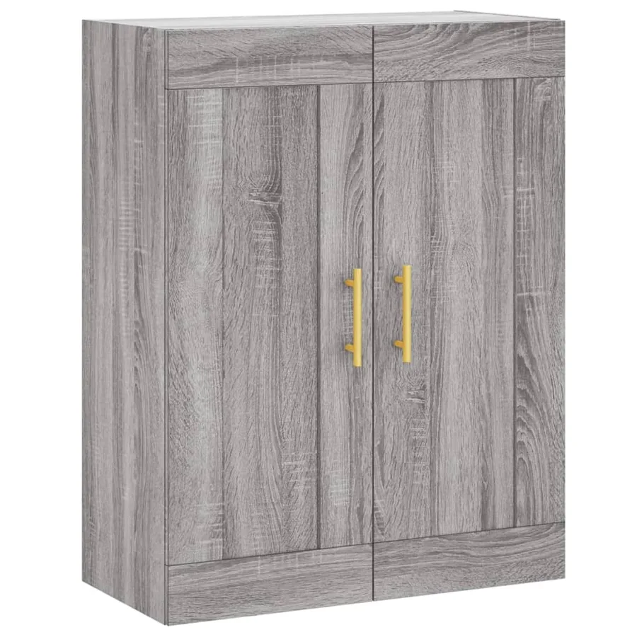 Buffet haut Sonoma gris 69,5x34x180 cm Bois d'ingénierie - 5