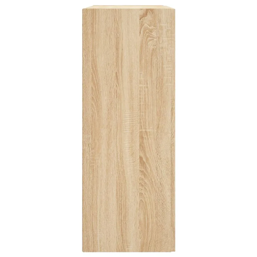 Armoires murales 2 pcs chêne sonoma bois d'ingénierie - 7