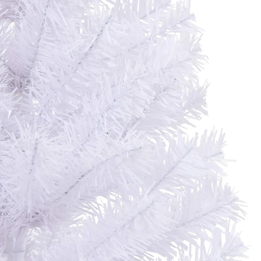 Sapin de Noël artificiel avec 150 LED Blanc 120 cm PVC et Acier - 11