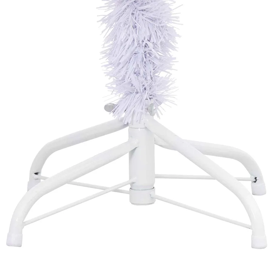 Sapin de Noël artificiel avec 150 LED Blanc 120 cm PVC et Acier - 12
