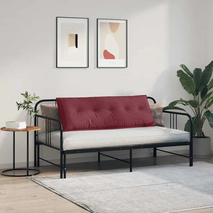 Coussin de Dos Bordeaux 140 x 19 x 50 cm tissu - 4