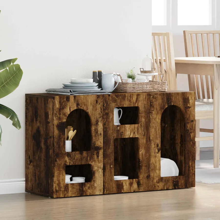 Buffet ELST Chêne fumé 100 x 35 x 59 cm Bois d'ingénierie