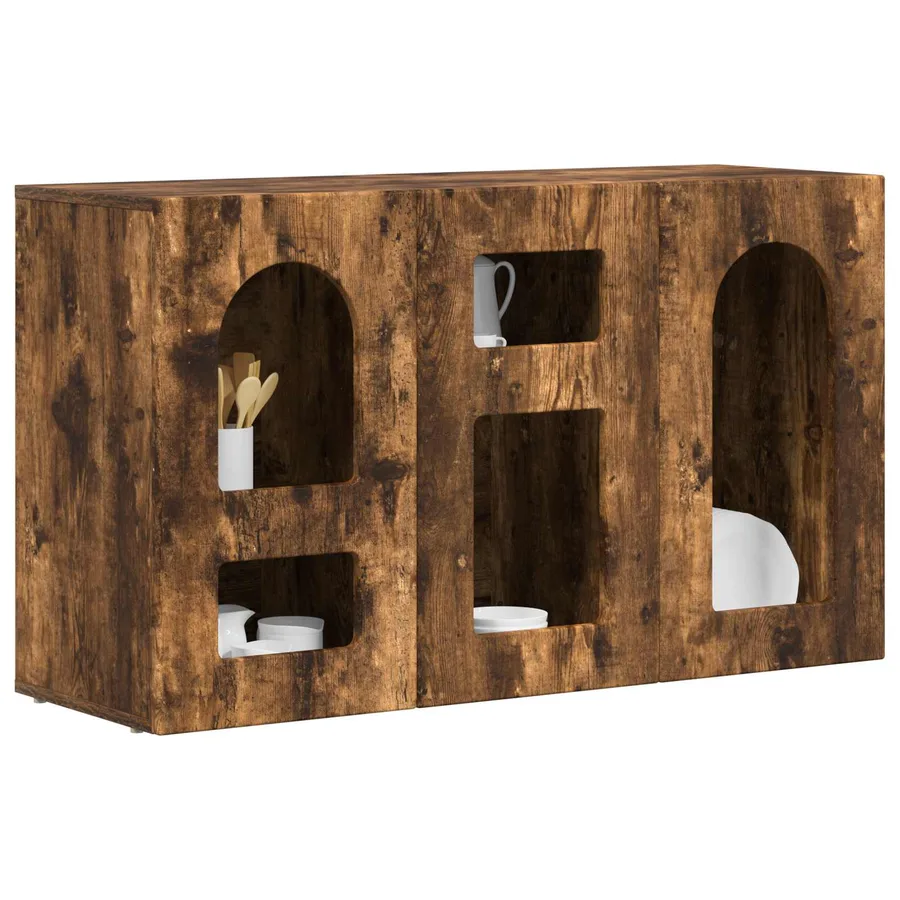 Buffet ELST Chêne fumé 100 x 35 x 59 cm Bois d'ingénierie - 3