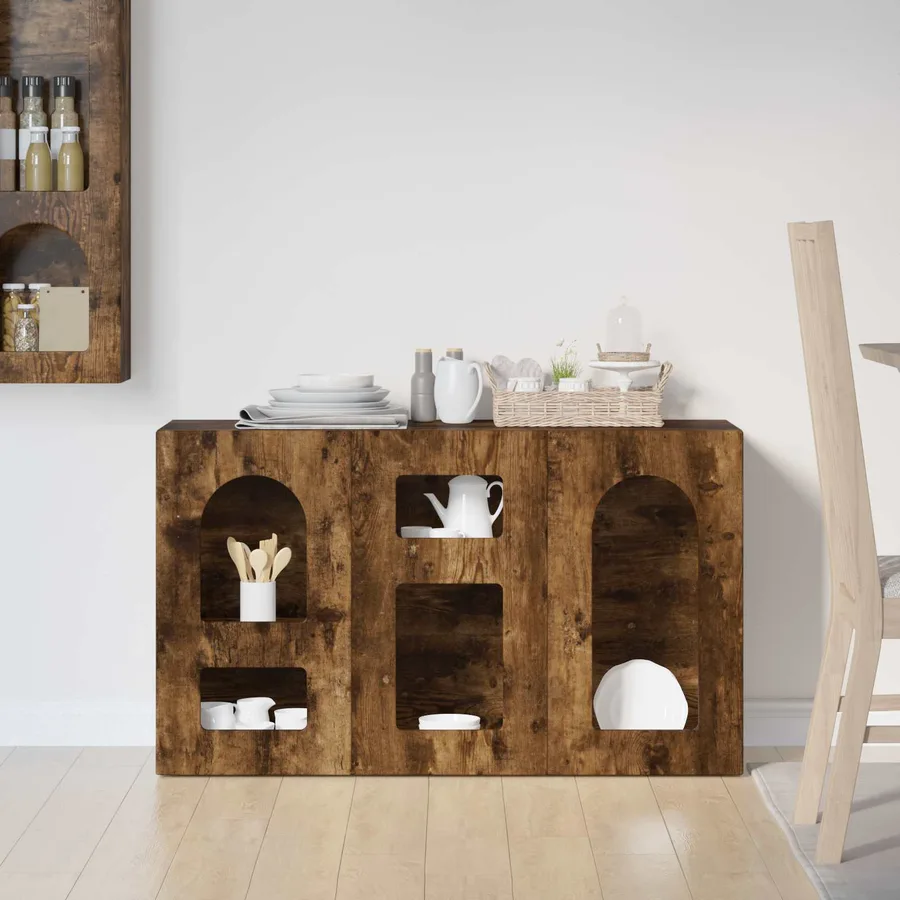 Buffet ELST Chêne fumé 100 x 35 x 59 cm Bois d'ingénierie - 4