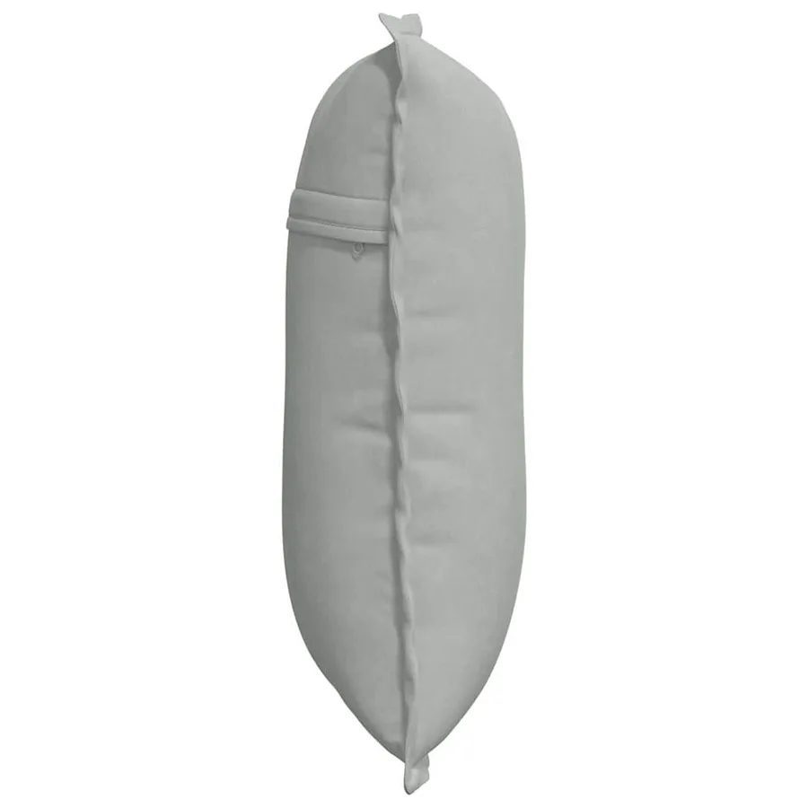 Coussin de Dos Gris clair 50 x 45 cm Tissu en velours côtelé - 6