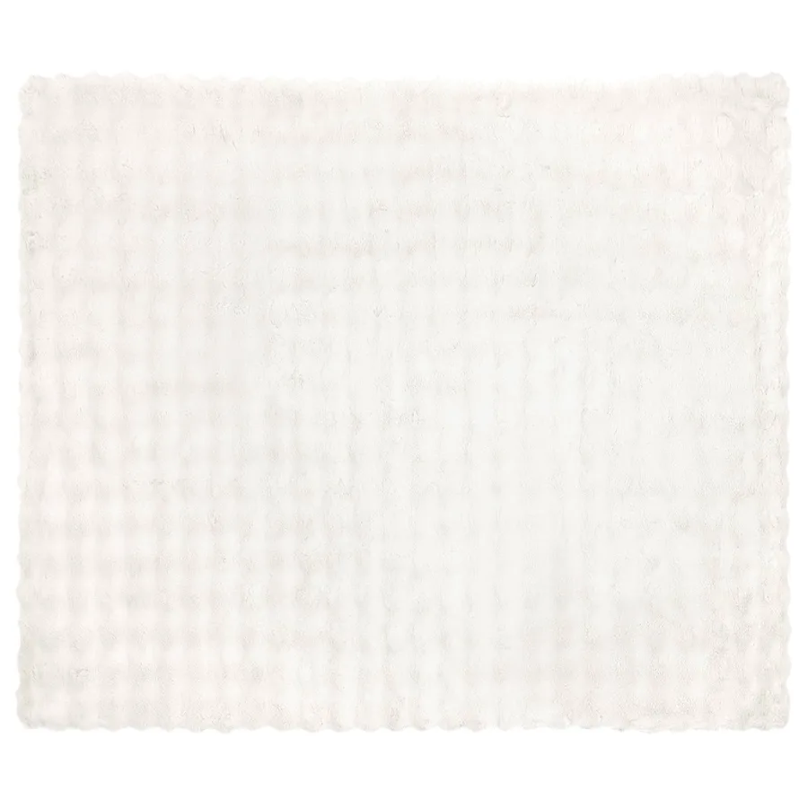 Couverture antidérapante en fausse de lapin Olite 4 pcs Blanc - 6