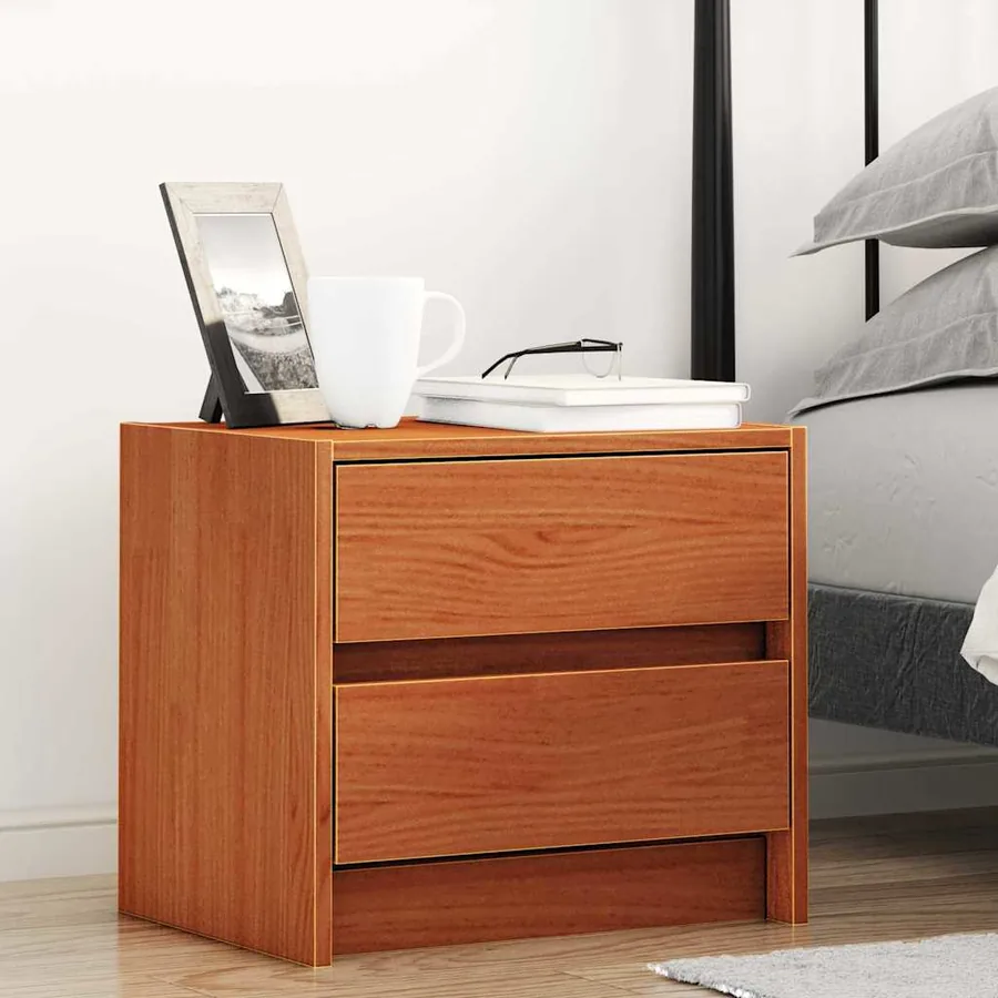 Tables de chevet Brun cire 40 x 30.5 x 35.5 cm Bois de pin