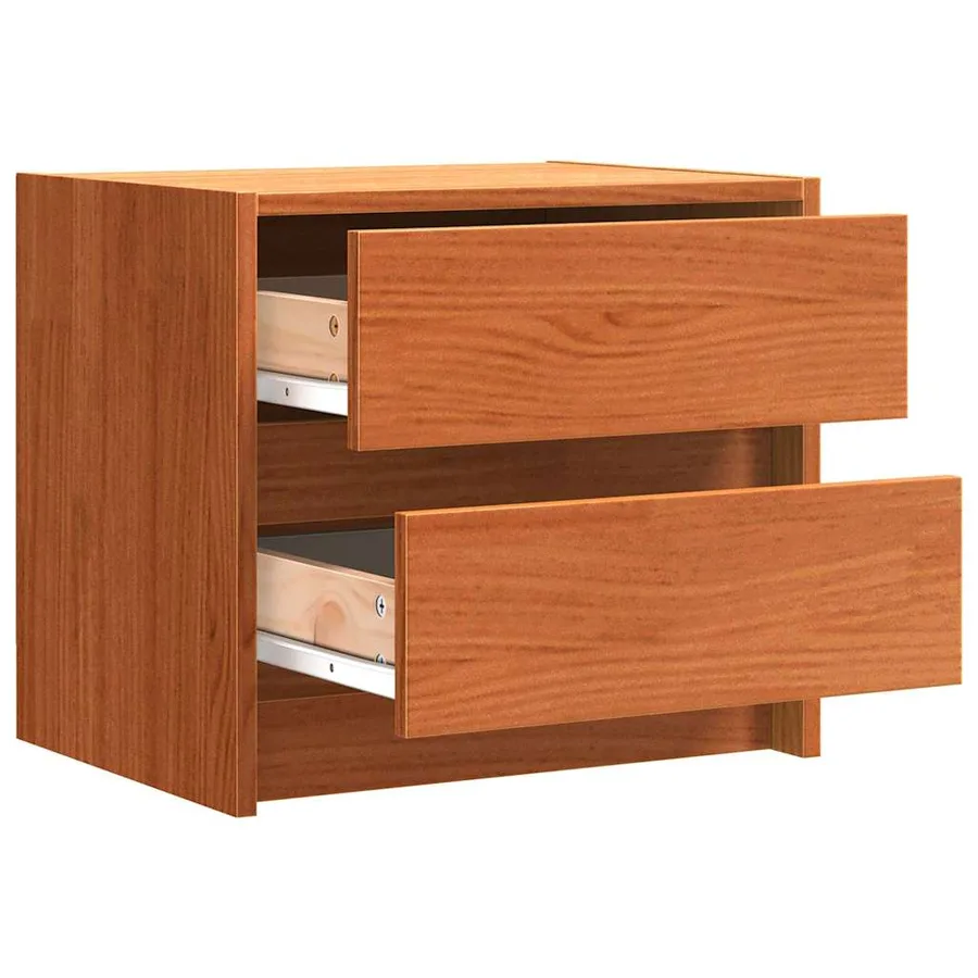 Tables de chevet Brun cire 40 x 30.5 x 35.5 cm Bois de pin - 2