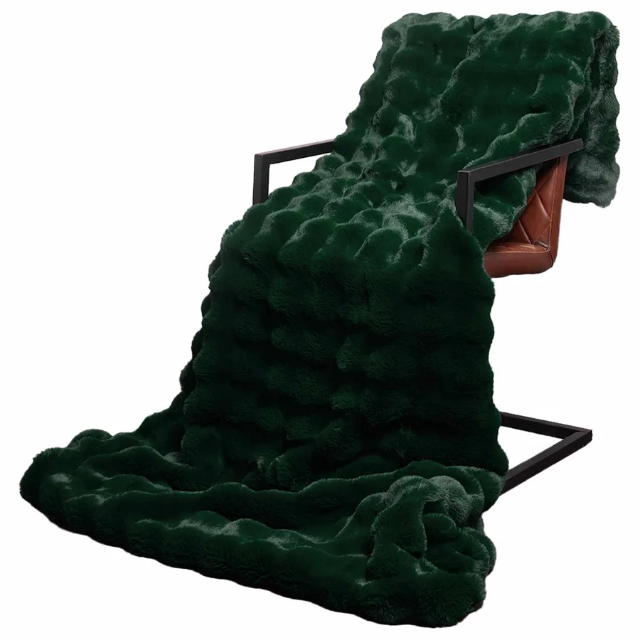 Couverture antidérapante en fausse de lapin Olite 4 pcs - 3