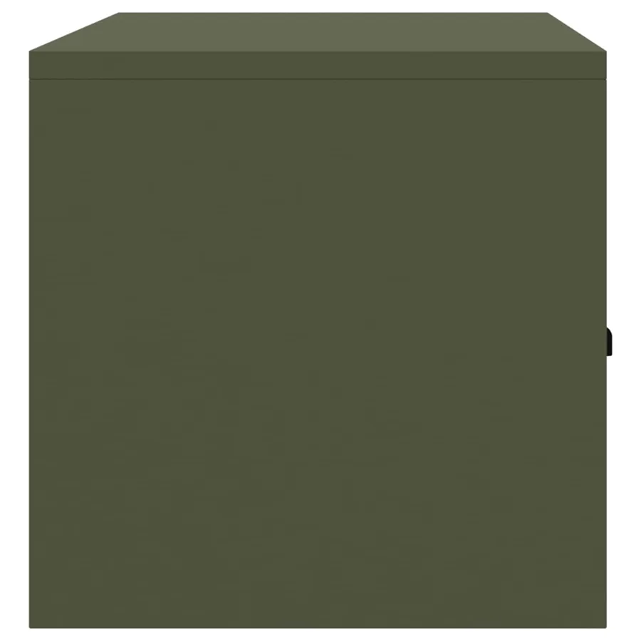 Armoire de rangement Vert olive 90 x 40 x 40 cm Acier - 7