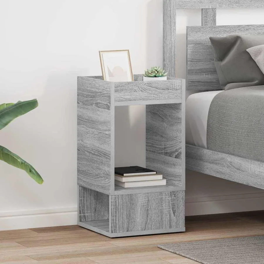 Table d'appoint 2 pcs Gris Sonoma 30 x 30 x 56 cm