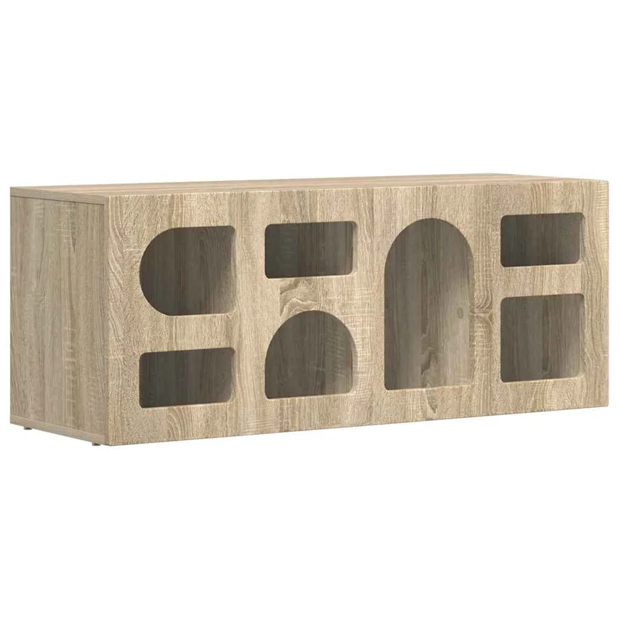 Meuble TV ELST 100 x 35 x 40 cm Chêne Sonoma Bois d'ingénierie - 2