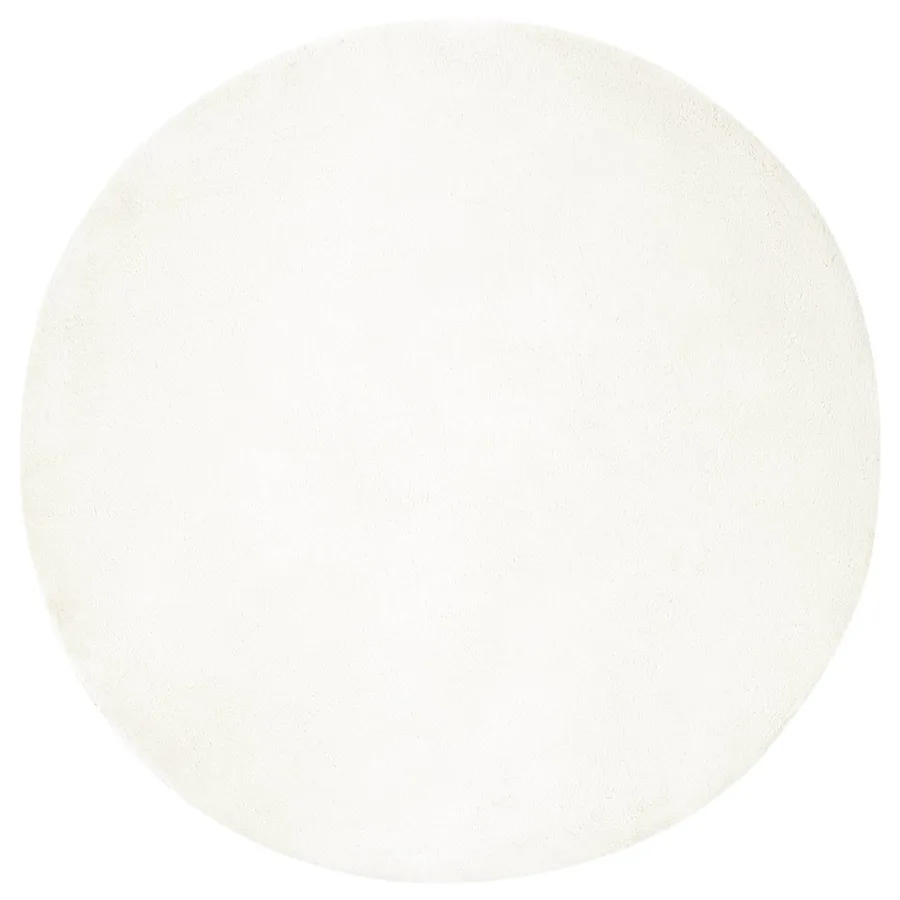 Tapis antidérapant en fausse de lapin OLITE Crème Ø 200 cm - 2