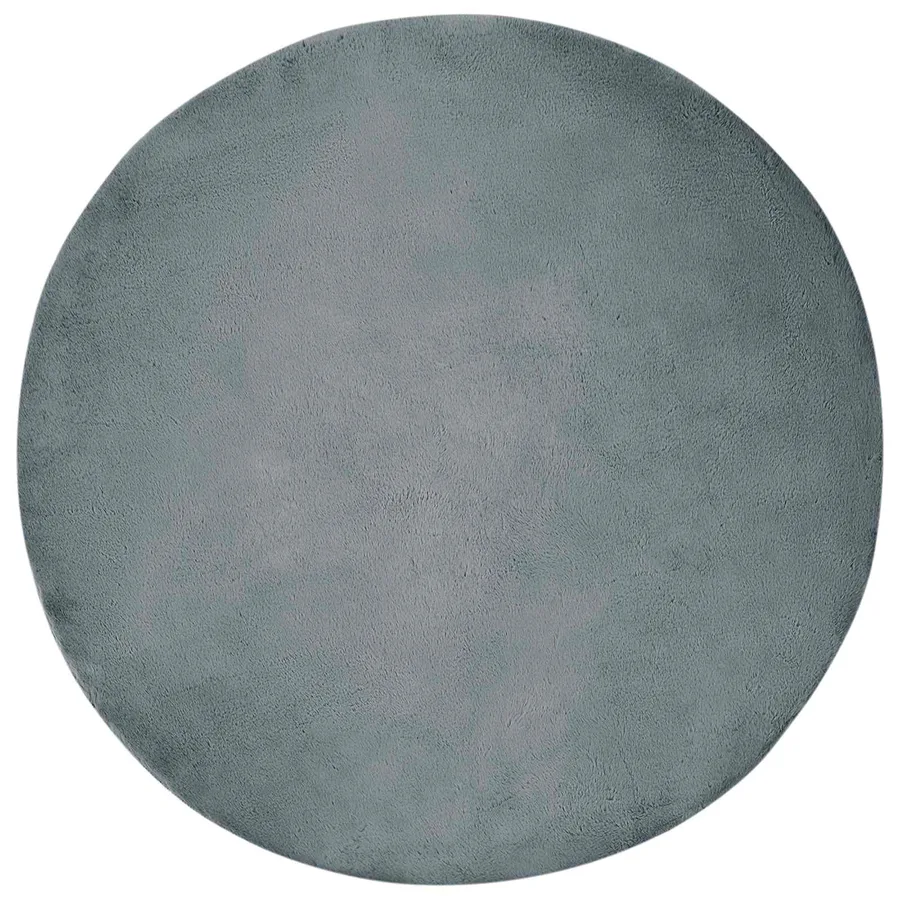 Tapis antidérapant en fausse de lapin OLITE Anthracite Ø 200 cm - 2
