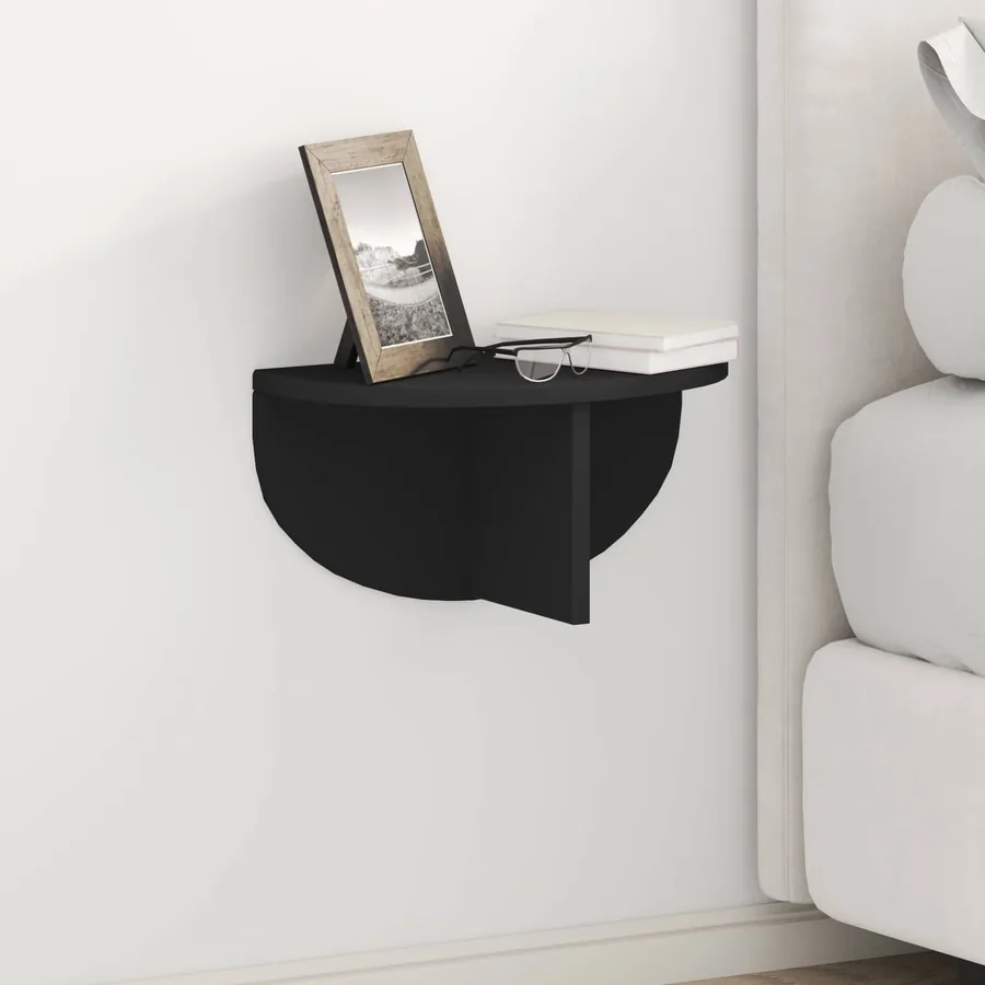 Étagère Murale Noir 38 x 19 x 19 cm Bois d'ingénierie